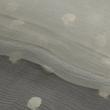 Famous Australian Designer Tofu Embroidered Dots Crinkled Silk Chiffon