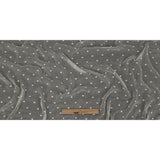 Famous Australian Designer Tofu Embroidered Dots Crinkled Silk Chiffon