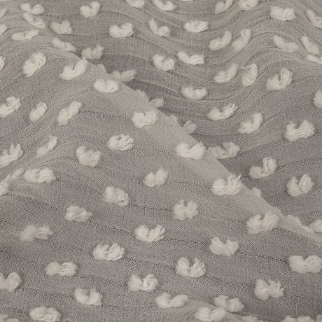 Famous Australian Designer Pearl Faux Swiss Dot Silk Georgette