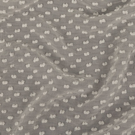 Famous Australian Designer Pearl Faux Swiss Dot Silk Georgette