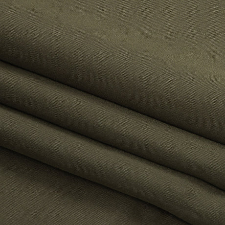 Famous Australian Designer Olive Crepe de Chine Viscose Lining