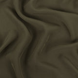 Famous Australian Designer Olive Crepe de Chine Viscose Lining
