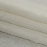 Famous Australian Designer Snow White Plainly Textured Linen Woven