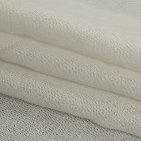 Famous Australian Designer Snow White Plainly Textured Linen Woven