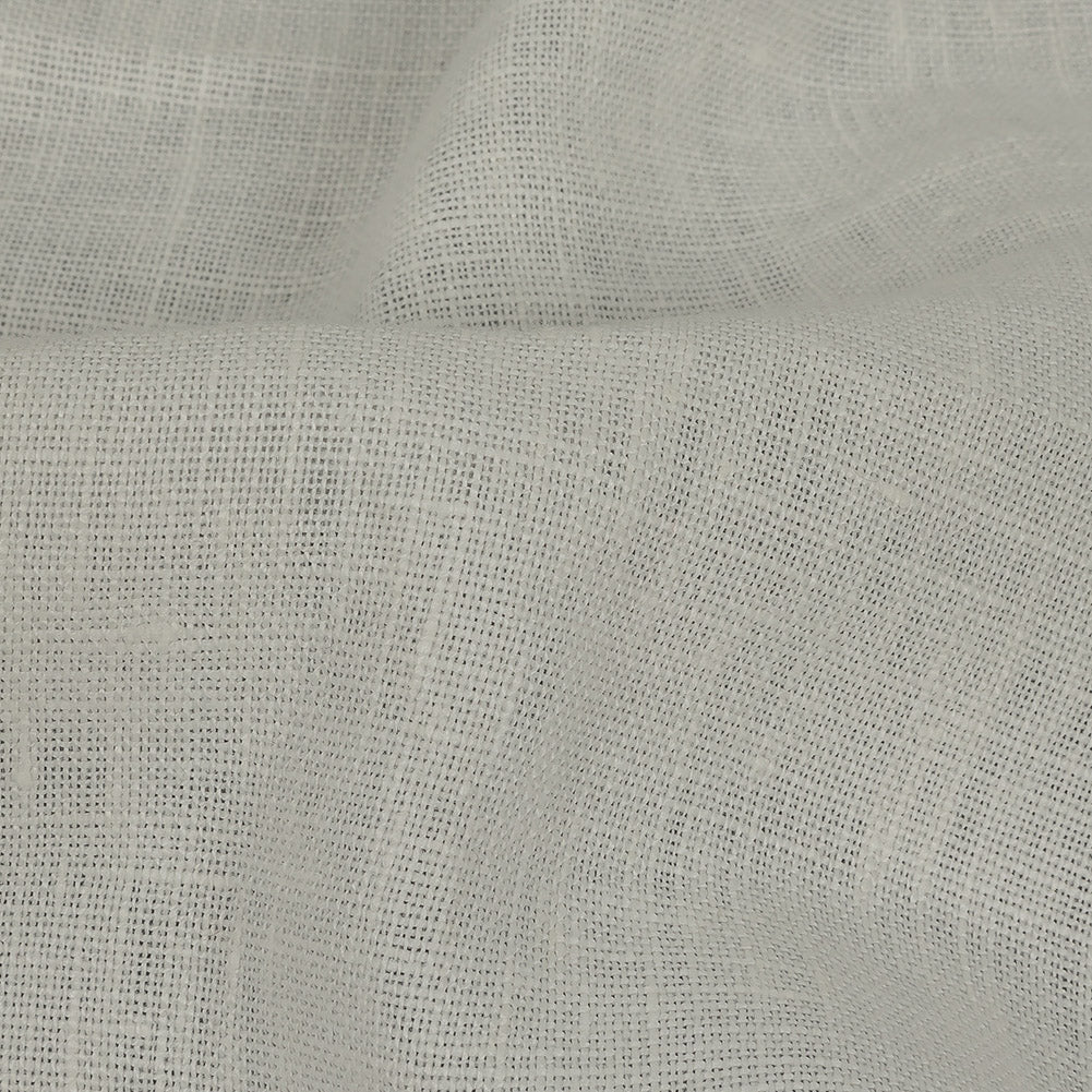 Famous Australian Designer Snow White Plainly Textured Linen Woven