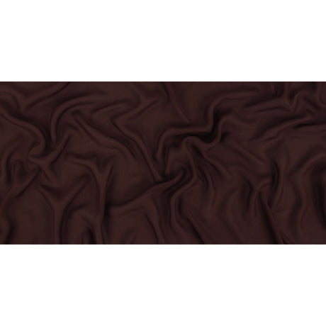 Famous Australian Designer Mahogany Satin-Faced Silk Chiffon