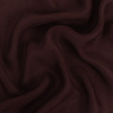 Famous Australian Designer Mahogany Satin-Faced Silk Chiffon