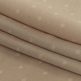 Famous Australian Designer Pink Tint Polka Dotted Shiny Viscose Twill