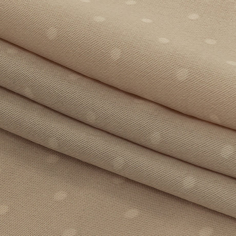 Famous Australian Designer Pink Tint Polka Dotted Shiny Viscose Twill