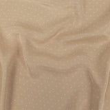 Famous Australian Designer Pink Tint Polka Dotted Shiny Viscose Twill