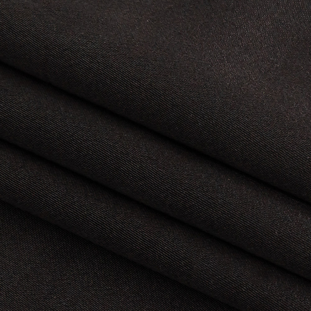 Famous Australian Designer Black Heavy Drape Viscose Sateen