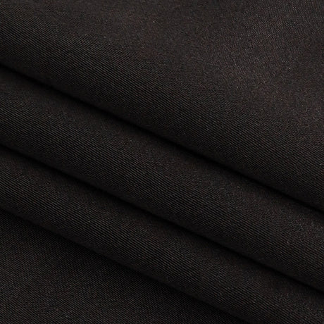 Famous Australian Designer Black Heavy Drape Viscose Sateen