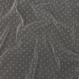 Famous Australian Designer Cream Flocked Dots Polyester Mesh