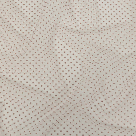 Famous Australian Designer Rustic Lilac Flocked Dots Polyester Mesh