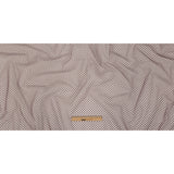 Famous Australian Designer Mahogany Flocked Dots Polyester Mesh