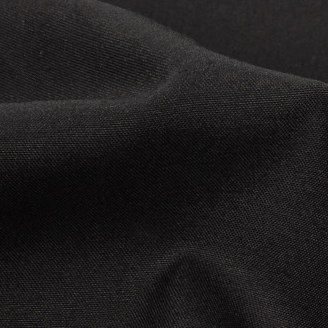 Famous Australian Designer Black Sleek Polyester and Acrylic Sateen