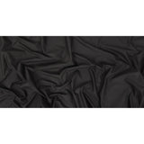Famous Australian Designer Black Sleek Polyester and Acrylic Sateen