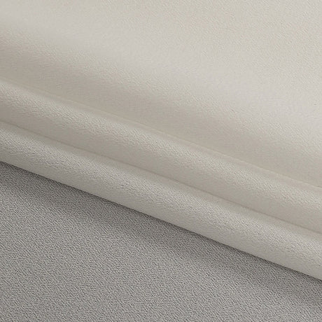 Famous Australian Designer Ivory High-Multitwist Polyester Georgette