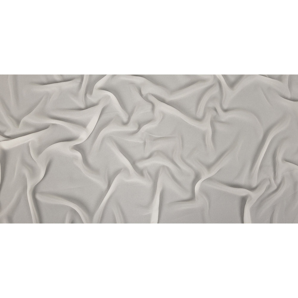 Famous Australian Designer Ivory High-Multitwist Polyester Georgette
