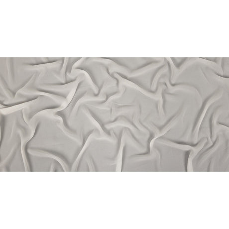 Famous Australian Designer Ivory High-Multitwist Polyester Georgette