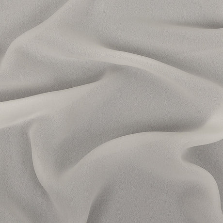 Famous Australian Designer Ivory High-Multitwist Polyester Georgette
