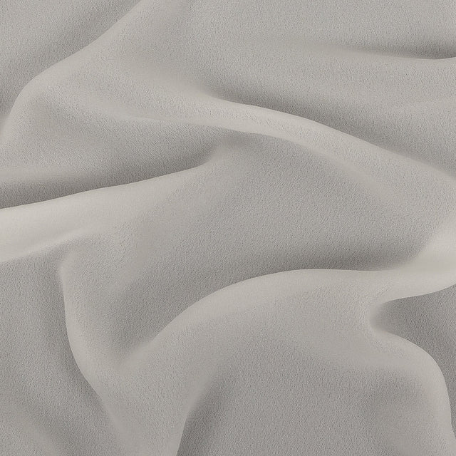 Famous Australian Designer Ivory High-Multitwist Polyester Georgette