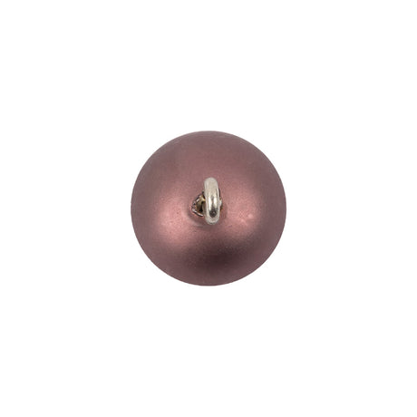 Italian Plum Iridescent Ball Shank Back Button - 22L/14mm