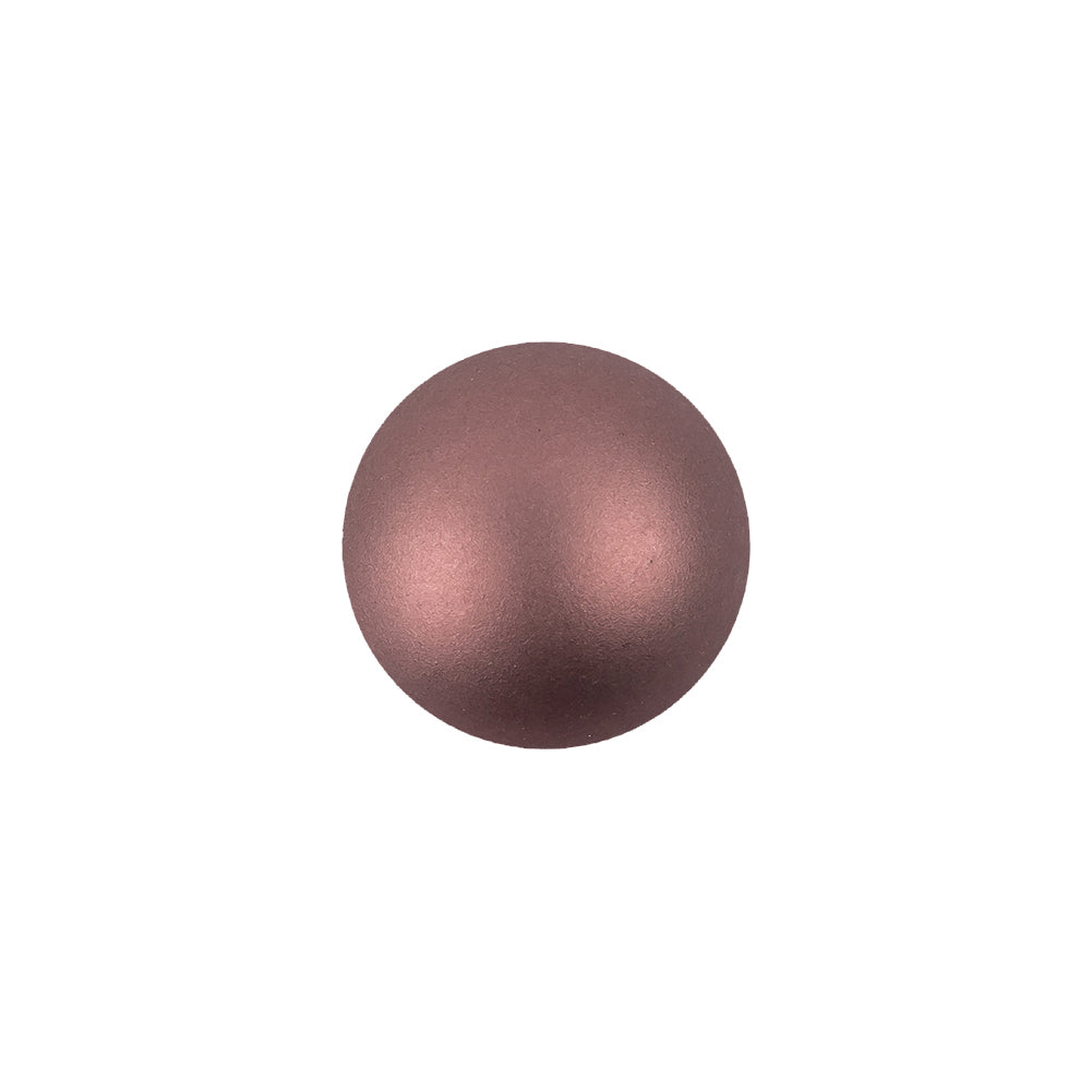 Italian Plum Iridescent Ball Shank Back Button - 22L/14mm