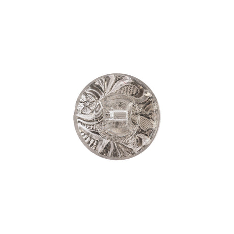 Vapor Translucent Floral Shank Back Glass Button - 22L/14mm