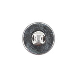 Cobalt Translucent Floral Shank Back Glass Button - 28L/18mm