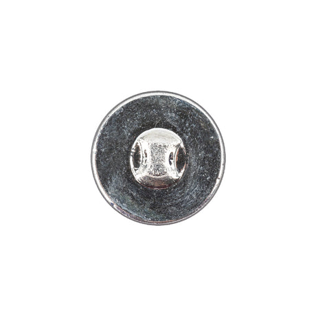 Cobalt Translucent Floral Shank Back Glass Button - 28L/18mm