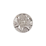 Vapor Translucent Floral Shank Back Glass Button - 28L/18mm