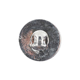 Cobalt Translucent Floral Shank Back Glass Button - 36L/23mm