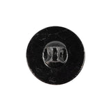 Old Gold Translucent Floral Shank Back Glass Button - 36L/23mm
