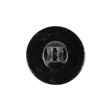 Old Gold Translucent Floral Shank Back Glass Button - 36L/23mm