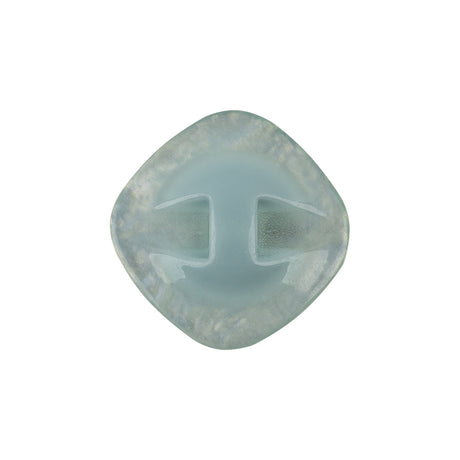 Powder Blue Iridescent Rounded Square Self Back Plastic Button - 36L/23mm