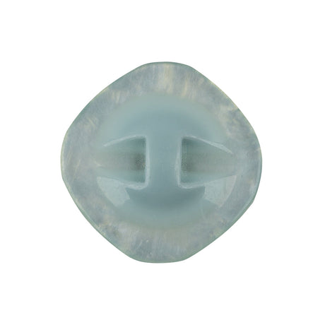 Powder Blue Iridescent Rounded Square Self Back Plastic Button - 40L/25.5mm