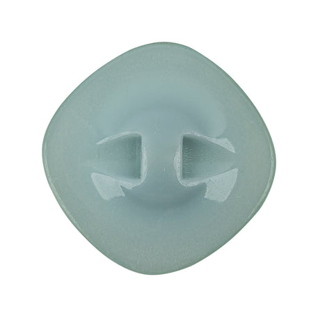 Powder Blue Iridescent Rounded Square Self Back Plastic Button - 48L/30.5mm