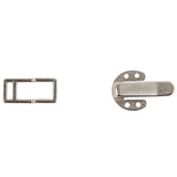 Matte Nickel Petite Skinny Strap Closure - 64L/40.5mm