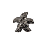 Vintage Gunmetal Starfish Cast Metal Button - 36L/23mm