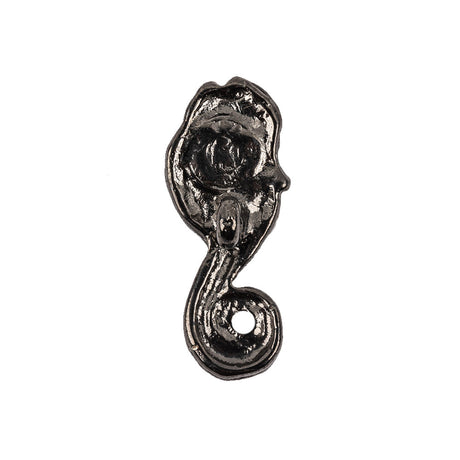 Vintage Gunmetal Seahorse Cast Metal Button - 42L/27mm