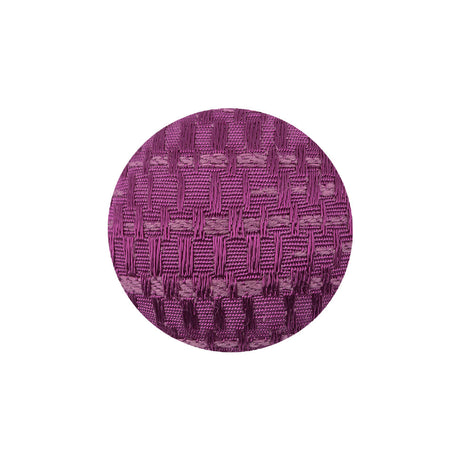 Magenta Jacquard Fabric Covered Domed Cotton Blend Sew On Button - 36L/23mm