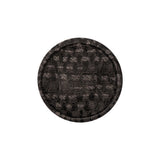 Brunette Jacquard Fabric Covered Domed Cotton Blend Sew On Button - 36L/23mm