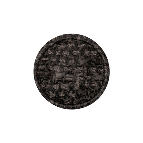 Brunette Jacquard Fabric Covered Domed Cotton Blend Sew On Button - 36L/23mm