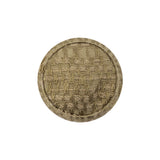 Sponge Jacquard Fabric Covered Domed Cotton Blend Sew On Button - 36L/23mm