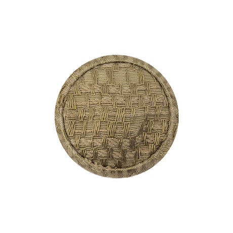 Sponge Jacquard Fabric Covered Domed Cotton Blend Sew On Button - 36L/23mm