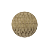 Sponge Jacquard Fabric Covered Domed Cotton Blend Sew On Button - 36L/23mm