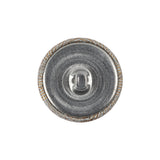 Golden Egg Lurex, Rainy Day and White Abstract Brocade Fabric Covered Shank Back Button - 36L/23mm