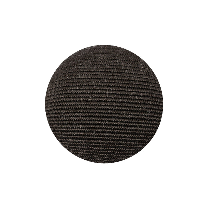 Turkish Coffee Ottoman Fabric Covered Domed Cotton Blend Sew On Button - 38L/24mm