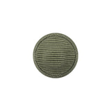 Oil Green Ottoman Fabric Covered Domed Cotton Blend Sew On Button - 25L/16mm